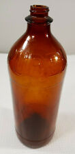 Vintage Clorox Amber Brown Embossed Quart Bottle