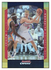 CHRIS KAMAN 2004-05 BOWMAN CHROME GOLD REFRACTOR 11/50 #85 CLIPPERS