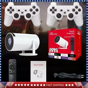 Projection Game Console 4K Image Quality 20000+ Games with 2 wireless Controller - Picture 1 of 11