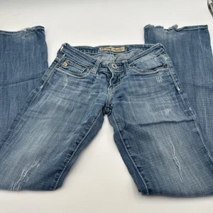Big Star Sweet Boot Ultra Low Rise Jeans Damen Größe 24R Blau Denim - Bild 1 von 15