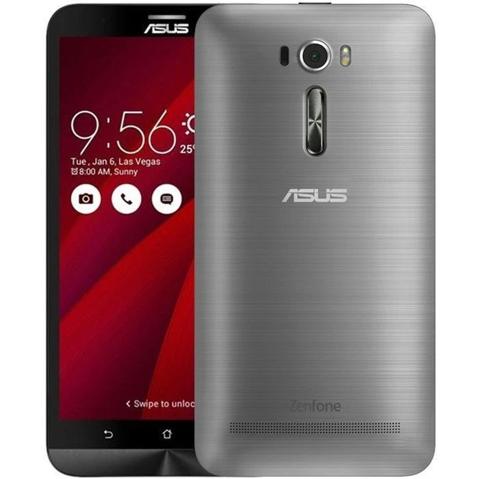 ASUS ZENFONE 2 ZE551ML DUAL SIM 5.5" FULL HD QUAD CORE 64GB RAM 4GB LTE silver - Immagine 1 di 3