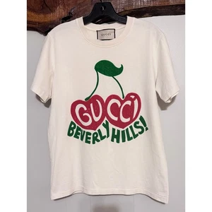 Auth. Gucci T-Shirt Beverly Hills Cherry Größe S - Bild 1 von 10