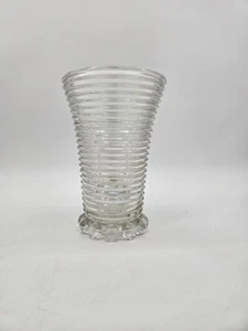 Anchor Hocking 8” Ribbed Glass Ribbed Vase - Picture 1 of 4