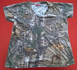 Game Winner Women’s Sz XL T-Shirt Camouflage Realtree Cotton Short Sleeve - Picture 1 of 5