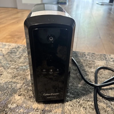 CYBERPOWER 850PFCLCD POWER SUPPLY 120V 12A 60HZ 850VA 10 OUTLET untested - Image 1 of 4