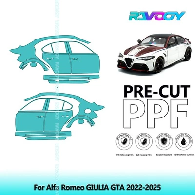 Kit de protección de pintura precortada PPF para Alfa Romeo GIULIA GTA 2022-2025 Foto 1 de 4