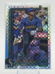 Ryan Bliss 2025 Topps Chrome X-Fractors Rookie RC Seattle Mariners - Foto 1 di 2