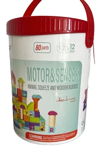 Top Bright Motor & Senses   Animal Squeeze & Wooden Blocks - Picture 1 of 5