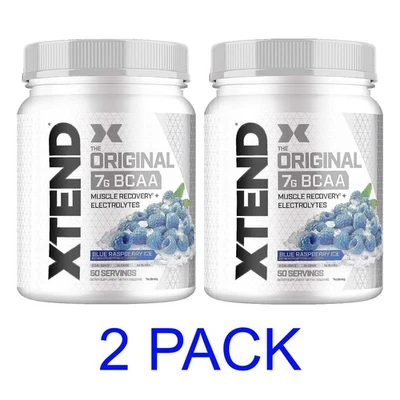 XTEND Original BCAA Muscle Recovery - 100 Servings - Blue Raspberry Ice *CLUMPY* - Image 1 of 4