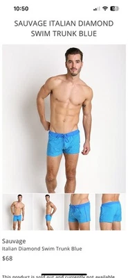 Bañador Sauvage italiano retro estampado talla S Foto 1 de 4