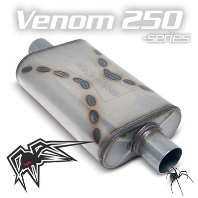 Black Widow Venom 250 Series 3" C/C Muffler - Image 1 of 2