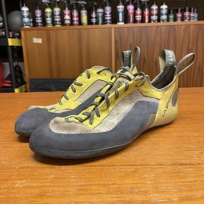 La Sportiva Finale Rock Climbing Shoes EU 44 Mens 10.5 Womens 11.5 Yellow Black - Image 1 of 4