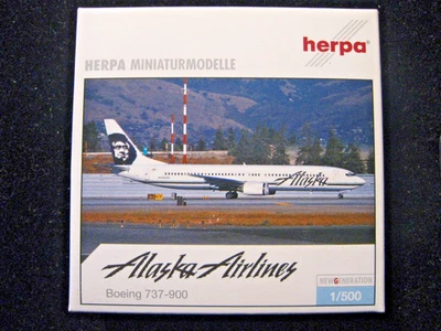 HERPA WINGS 1:500 Alaska Airlines Boeing 737-900 NOS 505871 Foto 1 de 4