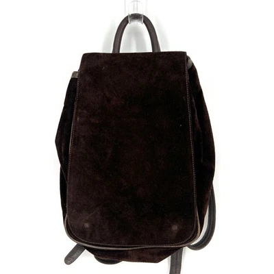 Mochila Monedero Vintage Roberto Santos Brasil Rio Marrón Gamuza con Monedero Foto 1 de 4