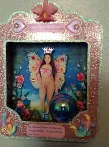 Nicki Minaj Fairy Shadowbox,one-of-a-kind art. Sexy Island Princess - Picture 1 of 12
