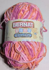 Bernat Baby Blanket Super Bulky 6 Yarn ~10.5 oz Skeins Peachy 03510 New - Picture 1 of 7