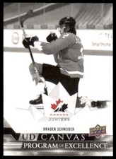 2022-23 Series 2 Canvas Program Excellence Black & White #C263 Braden Schneider