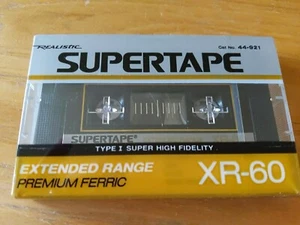 SELTENES SUPERTAPE XR 60 REALISTISCH VERSIEGELT LEER AUDIOKASSETTE BAND VON RADIO SHACK - Bild 1 von 2