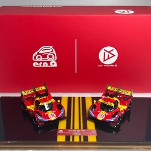 1/64 YM Model X Era Q Car Ferrari 499P Winner of 2023 24 Hours of LeMans Set - Picture 1 of 1