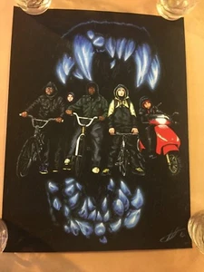 Attack the Block Print Big alien gorilla wolf #@$'s by Tony Hodgkinson LE of 30 - Picture 1 of 5