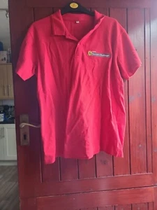 FERRARI CHALLENGE Patch Babybliss Pro Sponsor Short Sleeve Red Polo Shirt M - Picture 1 of 5