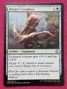 Magic The Gathering ADVENTURES IN THE FORGOTTEN REALMS FOIL RANGER'S LONGBOW MTG - Picture 1 of 2