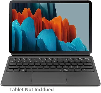 Samsung Keyboard Book Cover for Samsung Galaxy Tab S7 - Black (EF-DT870 )™ - Image 1 of 4
