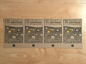 4 inviti da Starbucks Coffee poster non tagliato Edie Brickell Central Park New York - Foto 1 di 4