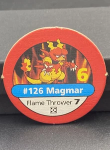 Pokemon Meister Trainer Brettspiel Ersatzstück Magmar #126 Chip - Bild 1 von 2