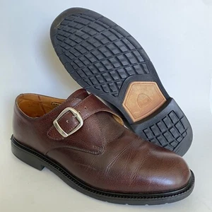 Nike Tiger Woods brown leather shoes mens Size 9 Casual single Strap Monk Rare - Picture 1 of 11