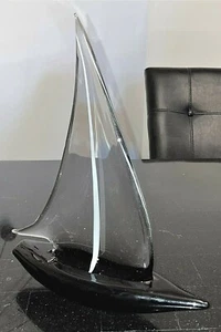 FIGURA DE VELERO ITALIANO DE VIDRIO MARCO RUBELLI MURANO - PERFECTO ESTADO - - Imagen 1 de 4