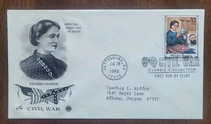 US FDC # 2975R Phoebe Pember Civil War 1995. - Picture 1 of 6