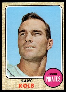 1968 TOPPS GARY KOLB 407 GOOD BASEBALL PITTSBURGH PIRATES
