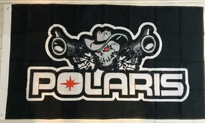 POLARIS FLAG BANNER DRAPEAU SNOWMOBILE MAN CAVE GARAGE general xp atv 450 570 - Imagen 1 de 1