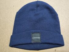 Peak Performance Beanie Hat One Size Blue Plain Casual Knit