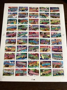 Scott#3696-3745 37¢ Greetings From America Sheet of 50 Stamps MNH-2002-US - Picture 1 of 1