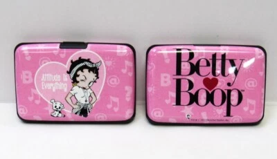 Розовый Betty Boop "отношение все" кредитной карты держатель чехол бумажник с Ярлыками - Изображение 1 из 4