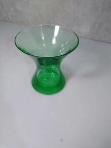 Green Glass Vase Flower Holder  - Picture 1 of 7