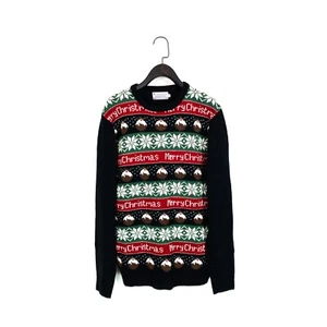 Tu Christmas Pudding Graphic Novelty Festive Knit Jumper - Size S - Picture 1 of 6