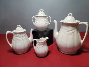 Royal Staffordshire Ironstone Pottery England Full Tea Set, Antique (crazing) - Picture 1 of 10