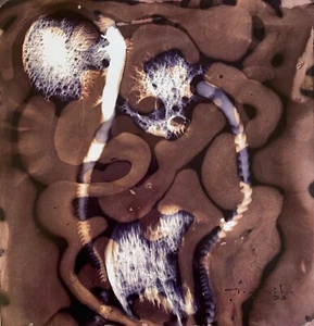 Jose Tonito Original painting.Unique alternative art.PARABLE.Peculiar Abstract - Picture 1 of 2
