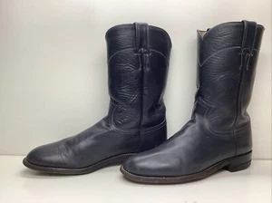 BOTAS HOMBRE JUSTIN WESTERN ROPER GRIS TALLA 8.5 B - Imagen 1 de 9