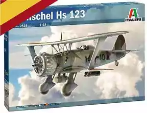MAQUETA PARA MONTAR, Henschel Hs 123, Aviación Nacional, 1937, 1:48 Italeri - Foto 1 di 7