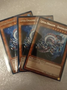 Yu-Gi-Oh! TCG Levia-Dragon- Daedalus 3x Led9 Water/Monster/Effect/Sea Serpent - Picture 1 of 1