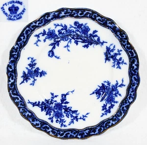 Plato de ensalada Stanley Pottery Touraine Flow Blue 7 3/4" - Imagen 1 de 4