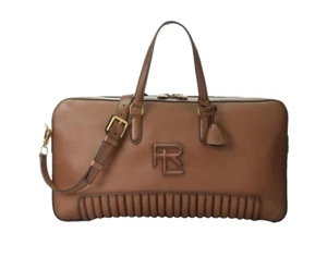 Ralph Lauren Purple Label Burnished Brown Leather Weekender Bag New RRP £2,880 - Picture 1 of 5