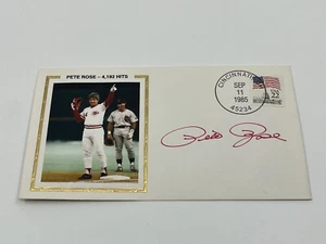 Pete Rose Reds 4,192 Hits Signed Autograph First Day Cover Garvey PSA DNA *A - Picture 1 of 3