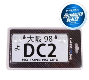 NRG Aluminum Mini License Plate w/ Suction Cups 3"H x 6"W - DC2 - Picture 1 of 1