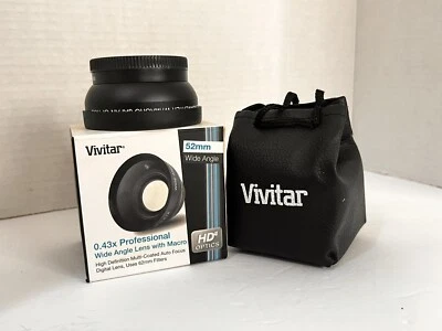Vivitar 52MM Wide Angle .43x Professional Lens With  Macro NEW - Image 1 of 3