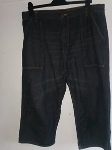 Denim Black Culottes Size 38" Waist NEXT - Picture 1 of 7